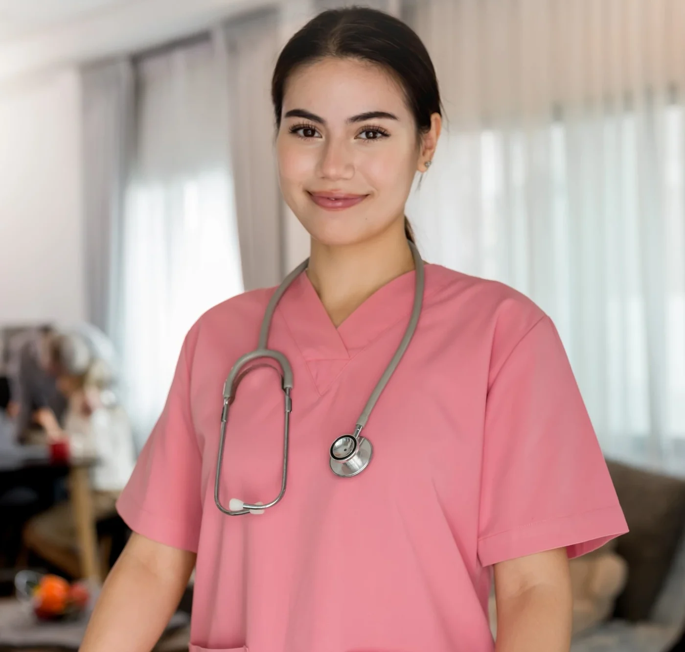 Nurse smiling at camera